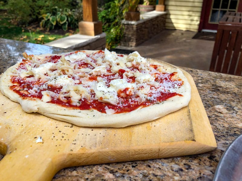 Emily's Bed and Breakfast has an on-site wood fired pizza oven to turn any party into a pizza party!